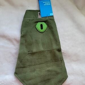 RC Pets Green Fleece Dog Sweater size 10"